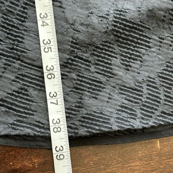 Josie Natori 8 Sleeveless Belted Jacquard Fit-&-Flare Floral Gray  Dress Unlined - Picture 11 of 13